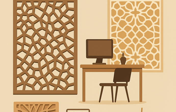 راهنمای انتخاب طرح برش لیزری برای دکوراسیون داخلی | دانلود فایل آماده لیزر MDF و CNC