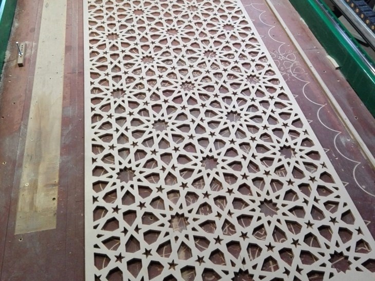 طرح برش لیزری مشبک دکوراتیو (جداکننده اتاق پارتیشن)